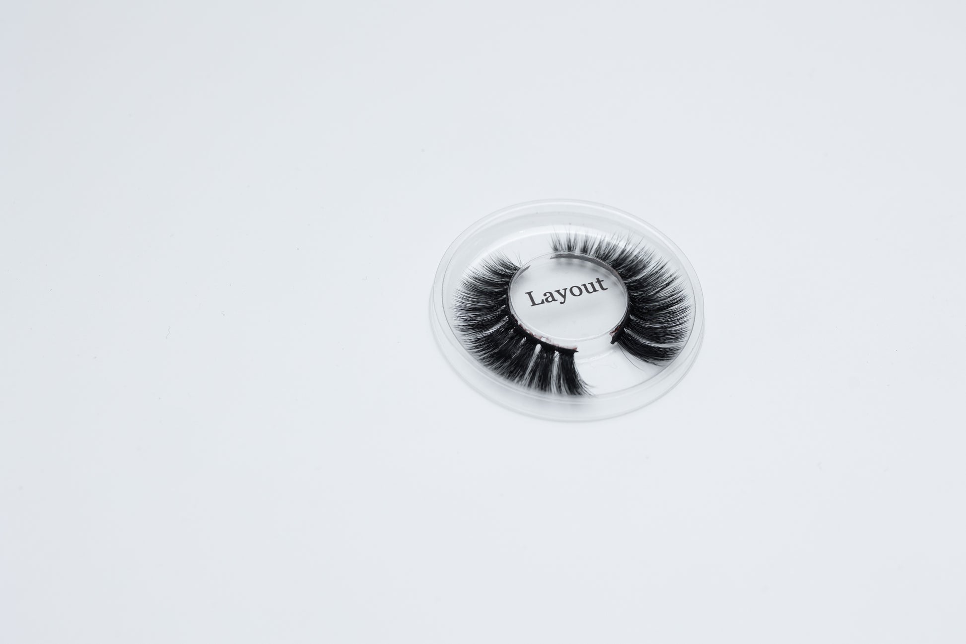 Layout Lash, laying on a white background. 
