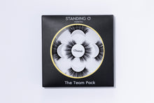 Load image into Gallery viewer, Multi-pack of lashes, contains 5 pairs in the style Chasse. Standing O Logo is imprinted on the black box with gold detail.
