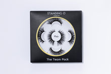 Load image into Gallery viewer, Multi-pack of lashes, contains 5 pairs in the style Flair. Standing O Logo is imprinted on the black box with gold detail.
